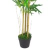 120cm (4ft) Realistic Artificial Bamboo Plants Trees with Copper Metal Planter