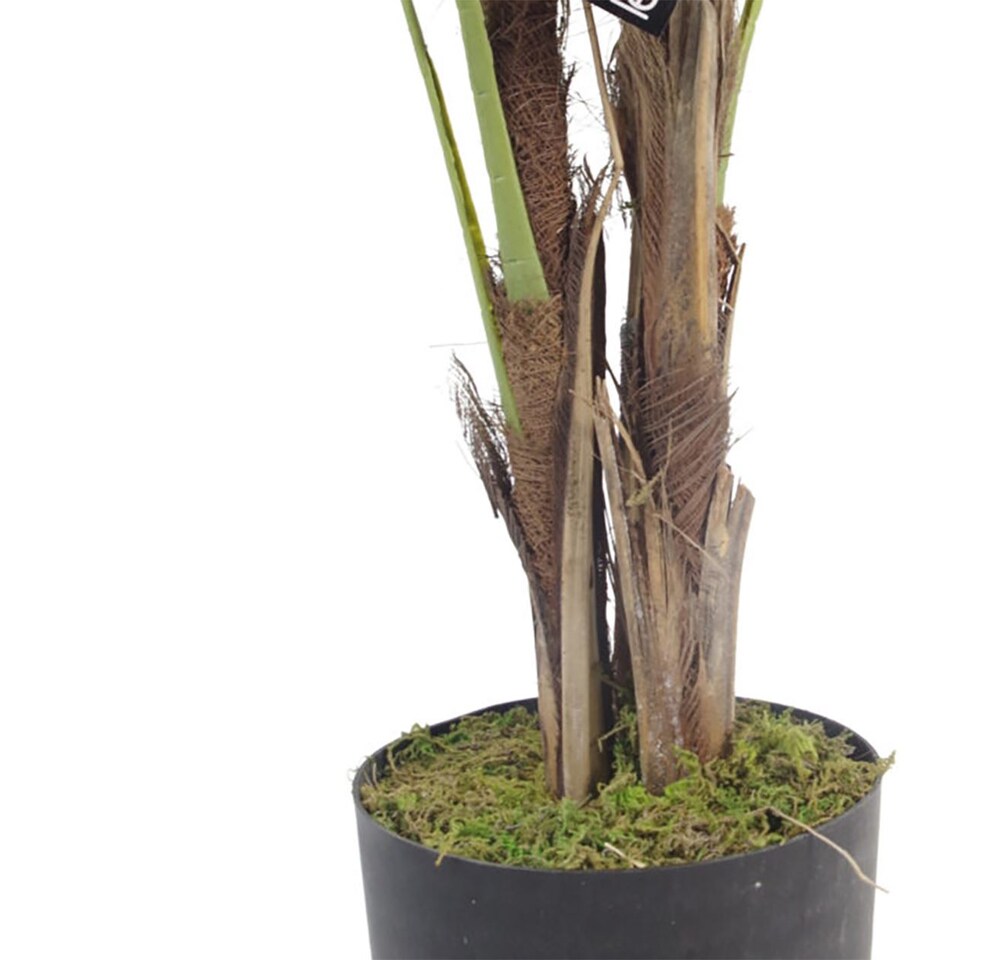 120cm Leaf Large Realistic Artificial Palm Tree - Natural | Green | 4ft