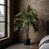 Buy Leaf Large Artificial Palm Tree - Natural 120cm Green