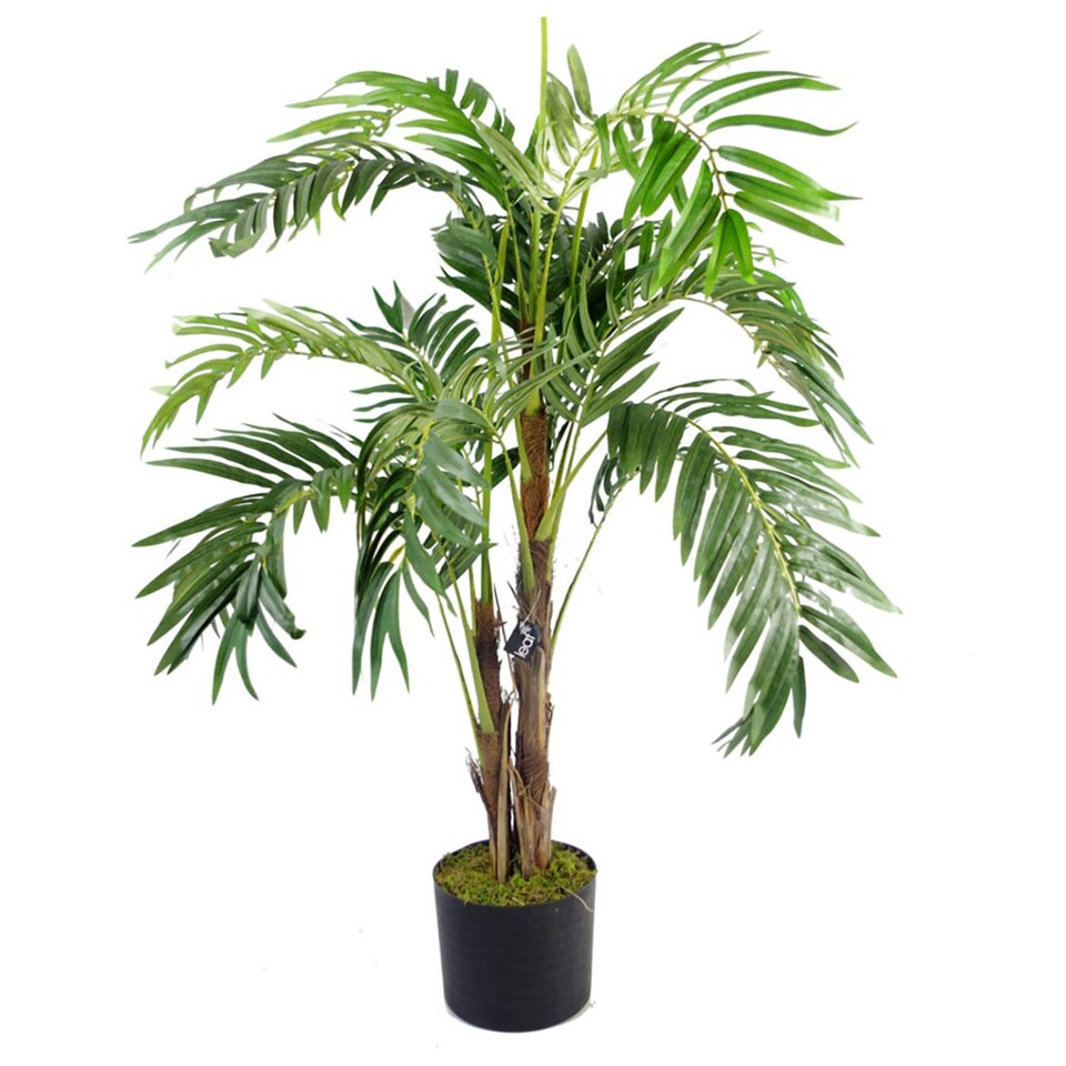120cm Leaf Large Realistic Artificial Palm Tree - Natural | Green | 4ft