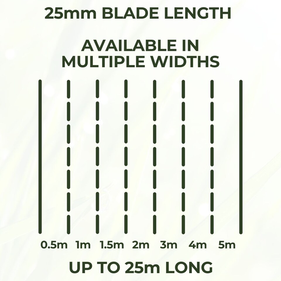 25mm Artificial Grass - 5m x 7m  - Natural and Realistic Looking Fake Lawn Astro Turf | Green | 5M x 7M | 1