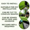 40mm Artificial Grass - 1m x 1m - Natural and Realistic Looking Fake Lawn Astro Turf | Green | 1M x 1M | 1