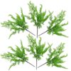 Buy Artificial 6 x Southern Wood Fern Bush 50cm Dark Green