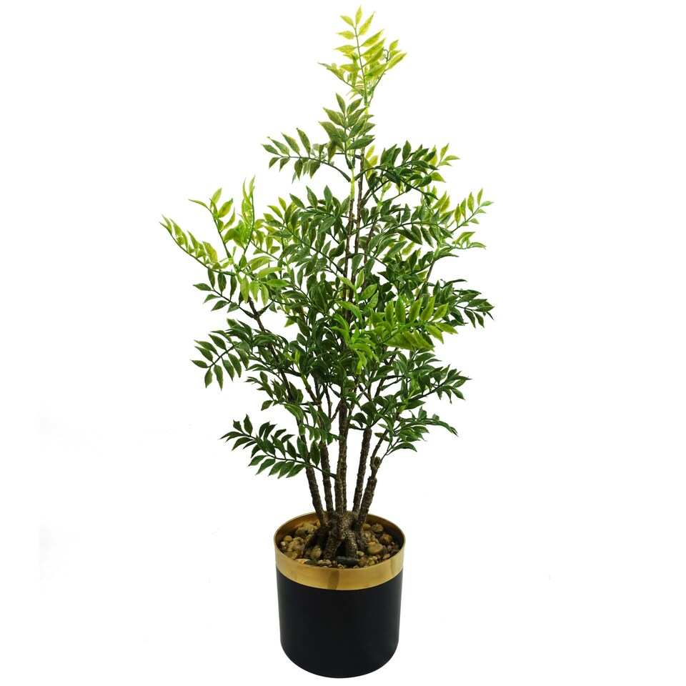 60cm Artificial Nandina Bonsai Ficus Tree | Green | One Size
