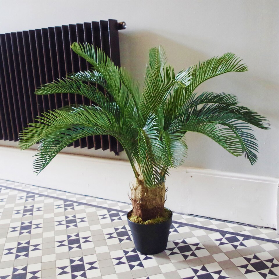 80cm  Cycas Palm Plant Artificial Tropical Tree | Green | 2ft
