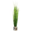 Buy Artificial Onion Grass Plant with Metal 130cm Silver