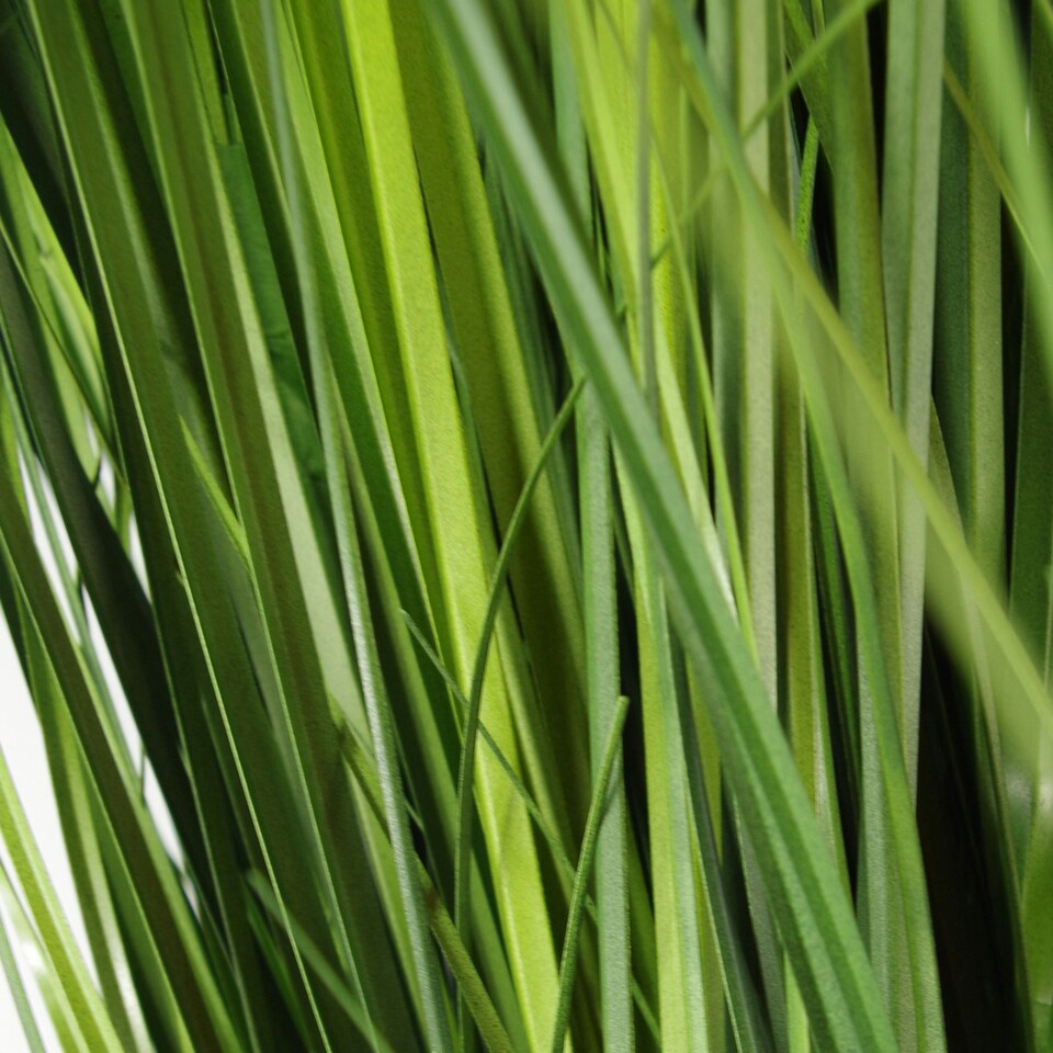 Artificial 130cm Onion Grass Plant with Silver Metal Plater