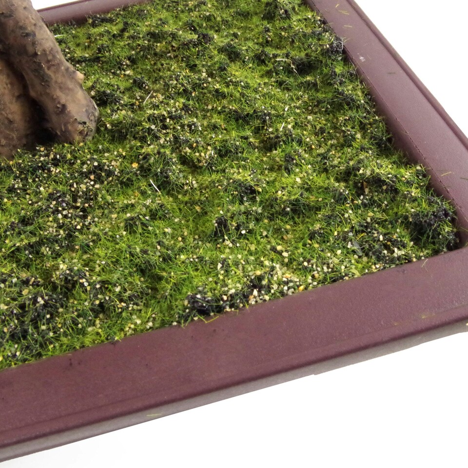 Artificial Bonsai Tree 50cm Red Acer Desktop Plants | Red | One Size