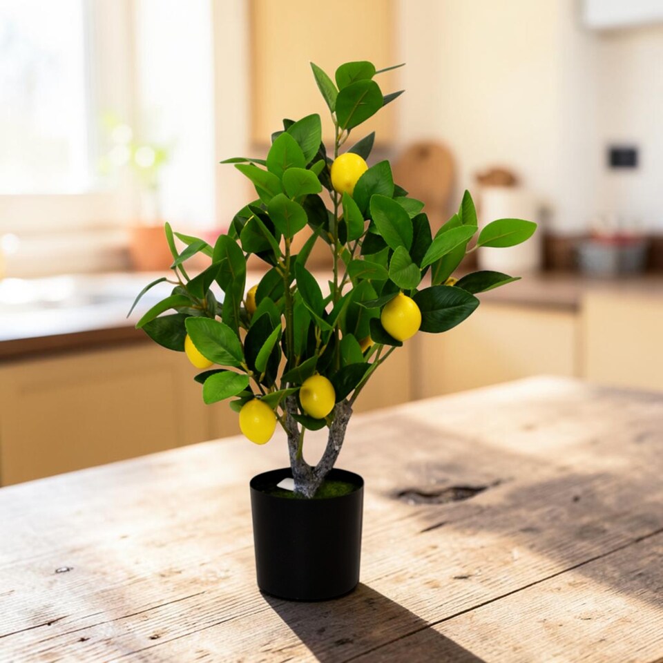 Artificial Lemon Tree Small 60cm Potted Faux Plant
