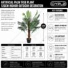 Artificial-Palm-Tree-Plant-100cm-Indoor-Outdoor-Decoration-Green-8 Artificial Palm Tree Plant 100cm Indoor Outdoor Decoration | Green