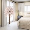 COSTWAY-163CM-Tall-Artificial-Cherry-Blossom-Tree-1-Pack-White-2 COSTWAY 163CM Tall Artificial Cherry Blossom Tree 1 Pack White