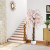 COSTWAY-163CM-Tall-Artificial-Cherry-Blossom-Tree-1-Pack-White-4 COSTWAY 163CM Tall Artificial Cherry Blossom Tree 1 Pack White