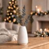 Grey Glitter Artificial Eucalyptus Christmas Tree Picks 55cm Pack of 18