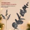 Grey Glitter Artificial Eucalyptus Christmas Tree Picks 55cm Pack of 18