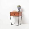 Homescapes Artificial Cactus and Succulent Arrangement in Decorative Geometric Grey Pot, 31 cm Tall