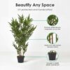 Homescapes Green 3ft Bamboo Tree Artificial Plant with Pot, 95 cm