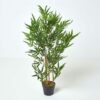 Buy Green 3ft Bamboo Tree Artificial Plant with Pot 95 cm