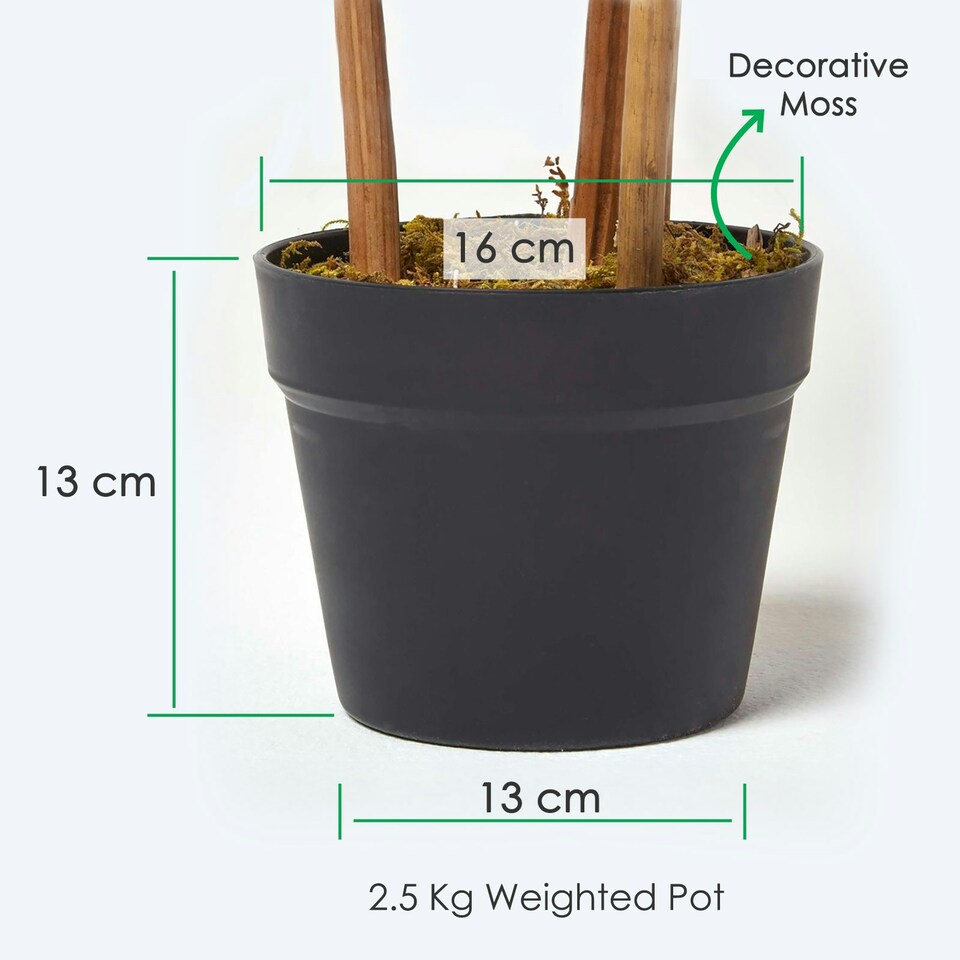 Homescapes Green 3ft Bamboo Tree Artificial Plant with Pot, 95 cm