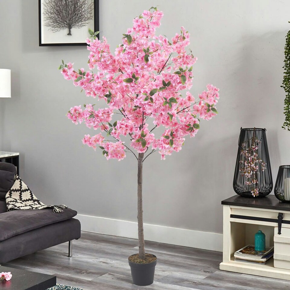 Living-and-Home-Artificial-Cherry-Blossom-Tree-for-Decor-1 Living and Home Artificial Cherry Blossom Tree for Decor