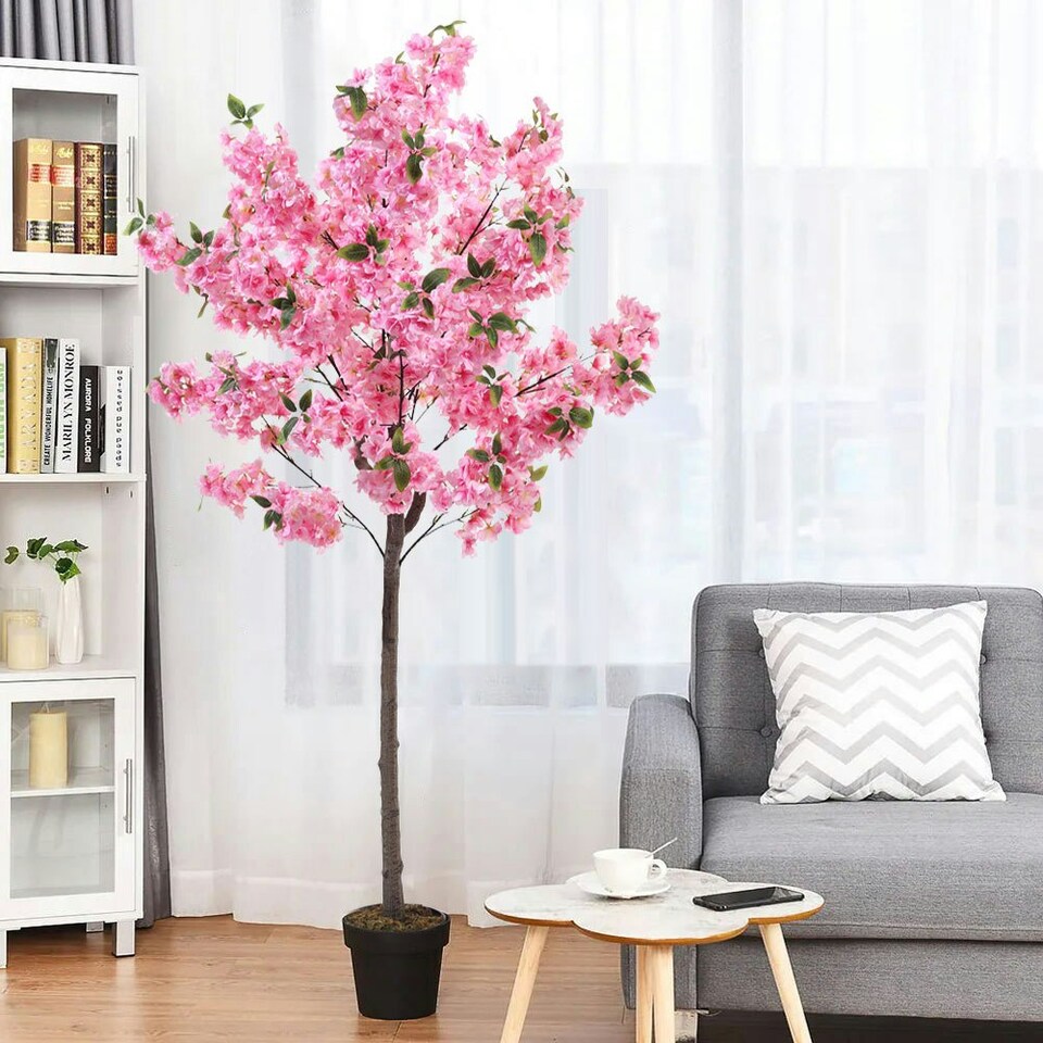 Living-and-Home-Artificial-Cherry-Blossom-Tree-for-Decor-2 Living and Home Artificial Cherry Blossom Tree for Decor