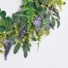 OHS Natural Home Wall Table Decor Artificial Lavender Wreath, 50cm - Lavender
