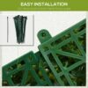 Outsunny-12PCS-50cm-x-50cm-Artificial-Boxwood-Panel-Milan-Grass-with-Flowers-3 Outsunny 12PCS 50cm x 50cm Artificial Boxwood Panel Milan Grass with Flowers