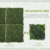 Outsunny-12PCS-50cm-x-50cm-Artificial-Boxwood-Panel-Milan-Grass-with-Flowers-4 Outsunny 12PCS 50cm x 50cm Artificial Boxwood Panel Milan Grass with Flowers