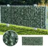 Outsunny Artificial Leaf Hedge Privacy Screen Roll Garden Fence Panel 1m x 2.4m