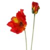 Pack-of-6-x-100cm-Artificial-Poppy-Stem-2-Flowers-2 Pack of 6 x 100cm Artificial Poppy Stem - 2 Flowers