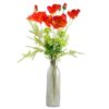 Pack-of-6-x-100cm-Artificial-Poppy-Stem-2-Flowers-3 Pack of 6 x 100cm Artificial Poppy Stem - 2 Flowers