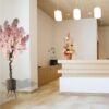 Pegdev 150cm Artificial Pink Cherry Blossom Tree with Zandi Planter