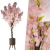 Pegdev 150cm Artificial Pink Cherry Blossom Tree with Zandi Planter