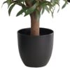 True Products Artificial Olive Tree Natural Wood Trunk in Black Pot 72cm