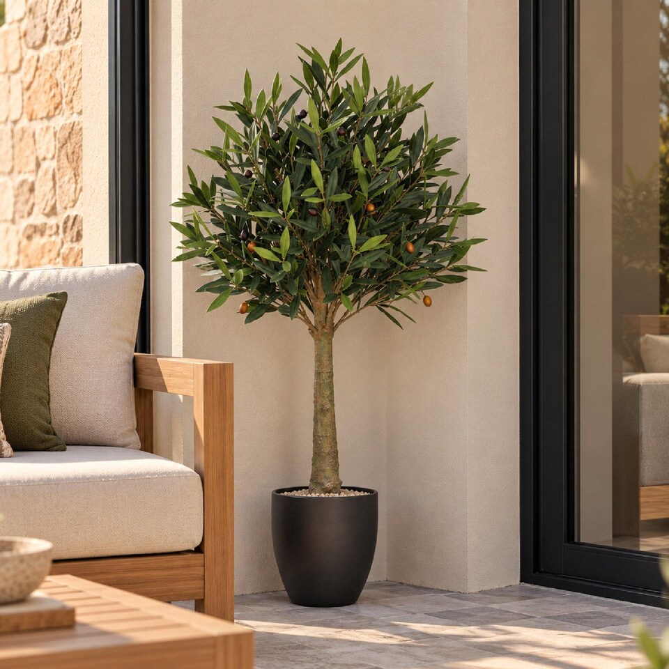 True Products Artificial Olive Tree UV Resistant 110cm