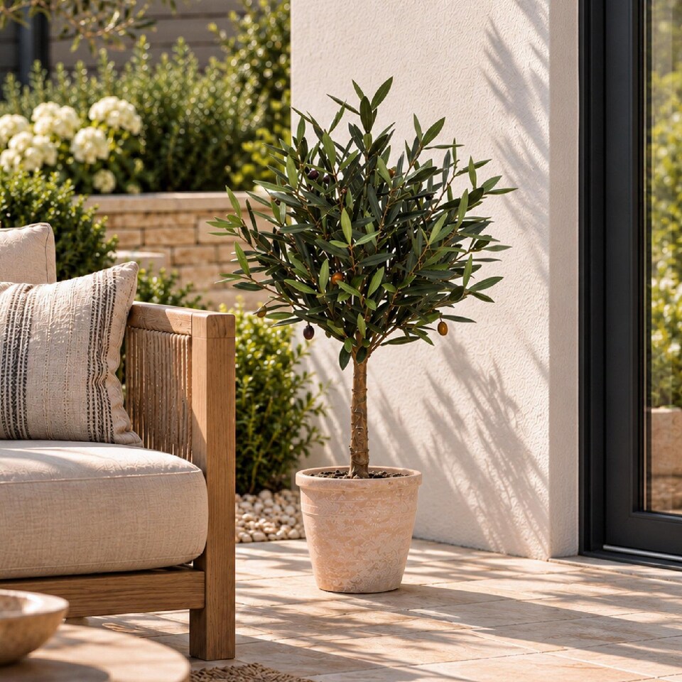 True Products Artificial Olive Tree UV Resistant 90cm
