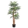 True Products Artificial Palm Tree with Natural Wood Trunk 140cm