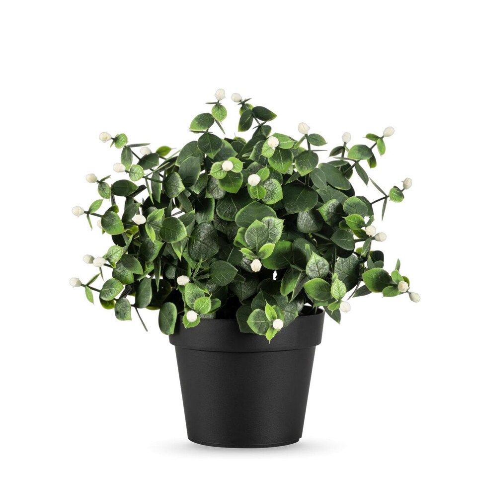 True Products Small Potted Eucalyptus Artificial Plant 22cm