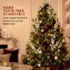 White Glitter Artificial Eucalyptus Christmas Tree Picks 55cm Pack of 18